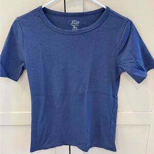 J. Crew Short Sleeve Crewneck Tee in Navy Blue